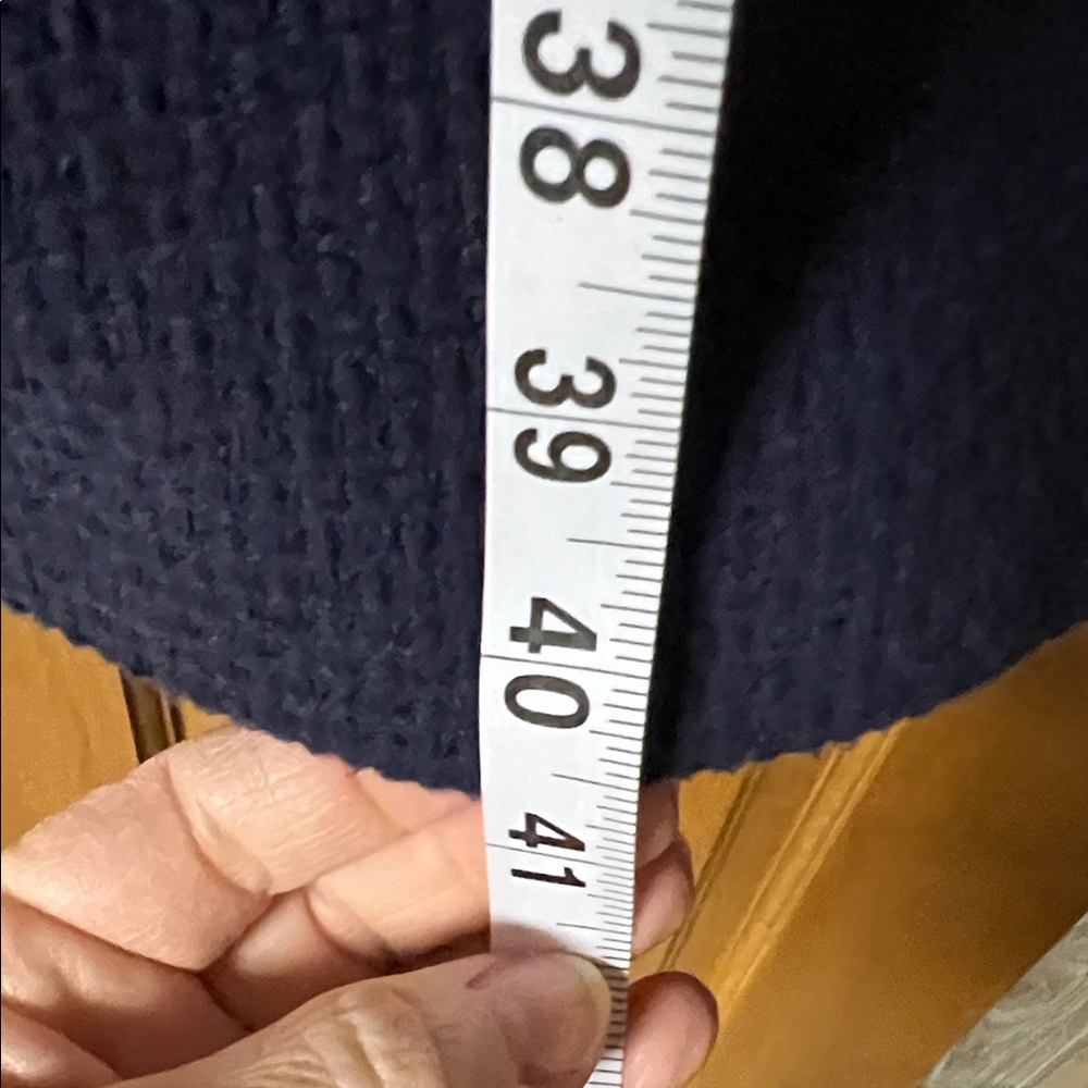 Boden Knit Navy Dress/Jacket with Red Trim ❤️💙 - Picture 6 of 8